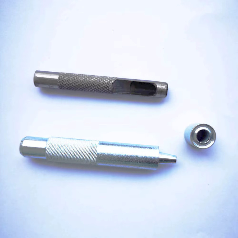 QIMONTON Ösenstanzer-Werkzeugset mit 100 Ösenknöpfen in Silber und Gold für DIY Lederhandwerk, Kleidung und Schuhe, 4mm bis 20mm - Bild 2