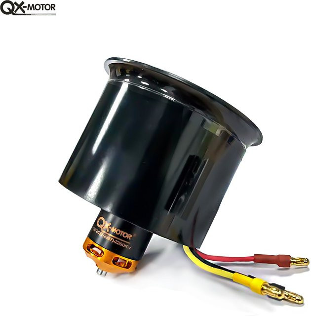 Qx-motor 70mm edf 6 blätter kanal ventilator, Zubehör, Schwarz - Bild 1
