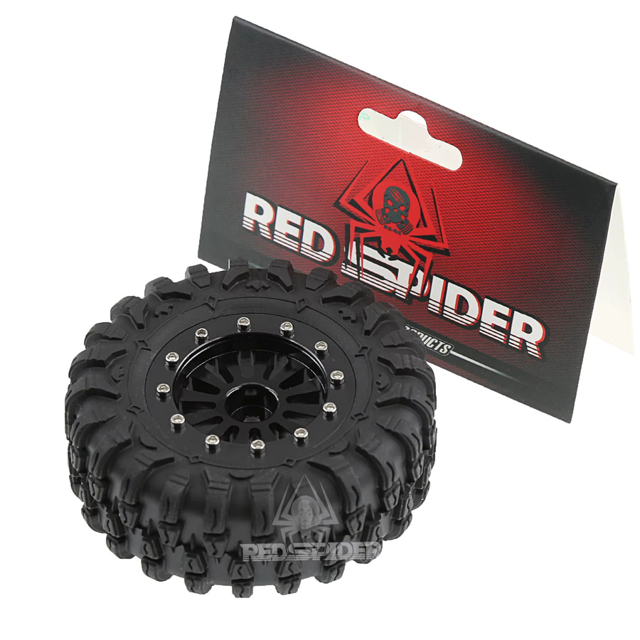 RS Red Spider 1,3" Beadlock-Räder und Schlamm-Terrain-Reifen-Set, Zubehör - Bild 2