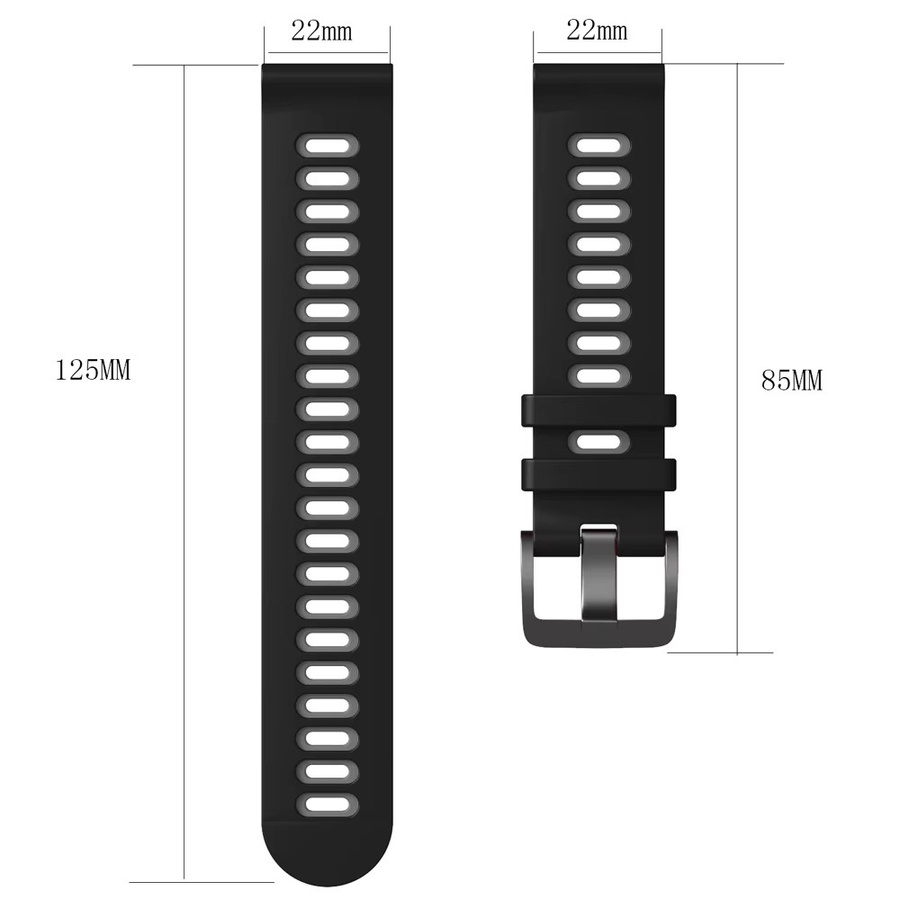 Huami Uhrenarmband Silikon, Schwarz, Unisex - Bild 4