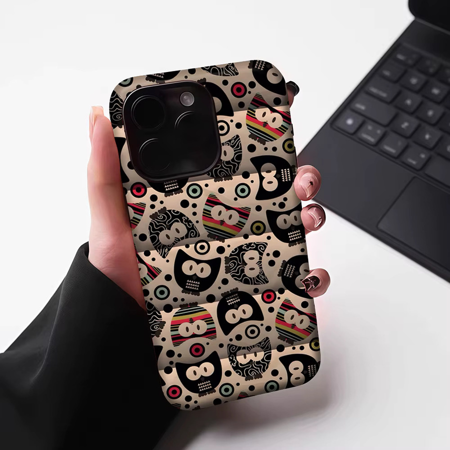 Potdemiel Robuste Handyhülle mit Eulenmuster für iPhone 17 16 15 14 13 Pro Max Plus, Magnetisch, Mehrfarbig - Bild 5