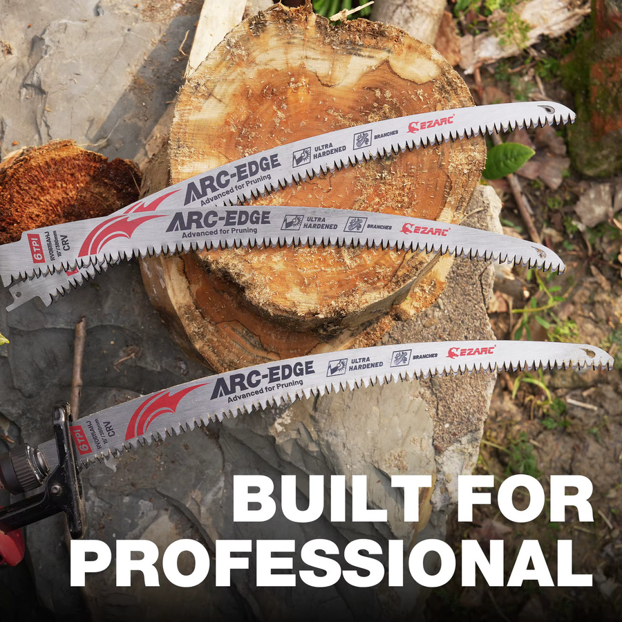 EZARC Astsägeblätter Set aus Holz mit japanischen Zähnen, 5 Stück, 12 Zoll und 15 Zoll, 6 TPI zum Schneiden von Bäumen - Bild 6