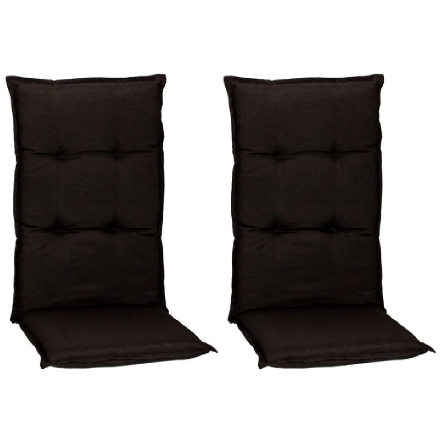 Beo Sitzauflage Hochlehner Trier 2er-Set Grau Schwarz B/T/H: 98 x 46 x 8 cm - Bild 2