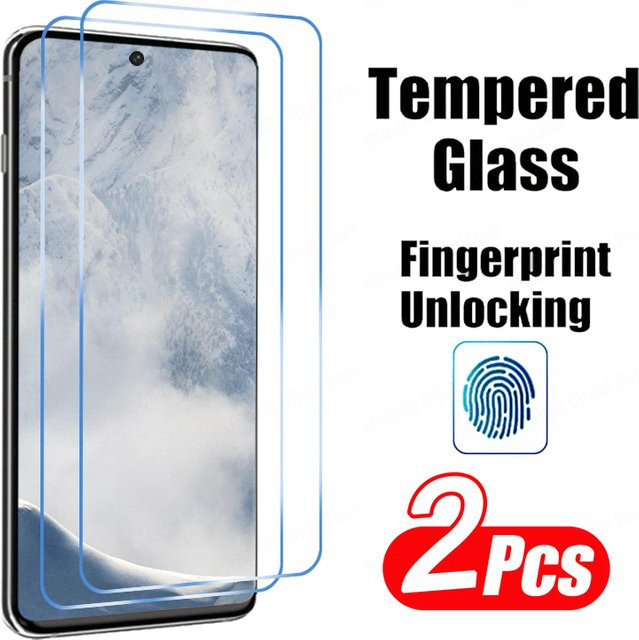 2er-Pack Full Screen Protector für Samsung Galaxy S23 FE, transparent, kompatibel mit Fingerabdrucksensor - Bild 1