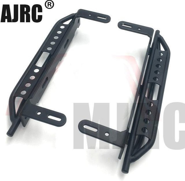 AJRC Metall-Seitenpedale für 1/10 RC Crawler Auto, 1 Paar, Schwarz - Bild 1