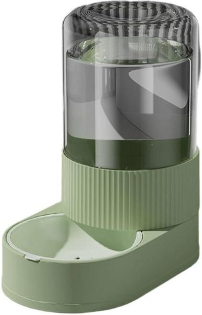 Mixingtime Automatisches Nachfüll-Set für Haustiere mit herausnehmbarer Edelstahlschale und kippsicherer Basis in Grün - Bild 1