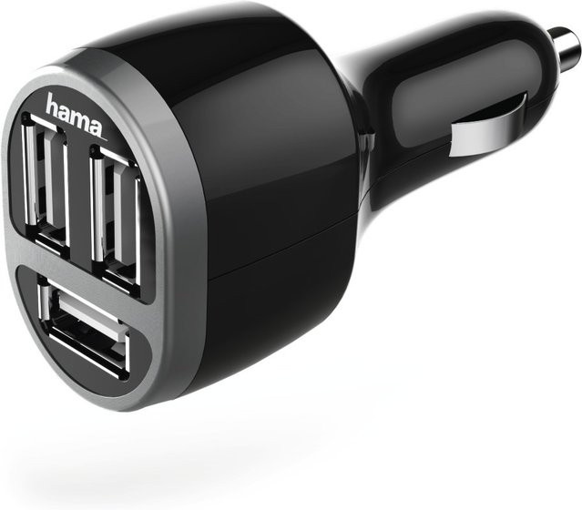Hama Kfz-Ladegerät mit 3 USB-A Anschlüssen, 5.2 A, Schwarz - Bild 1