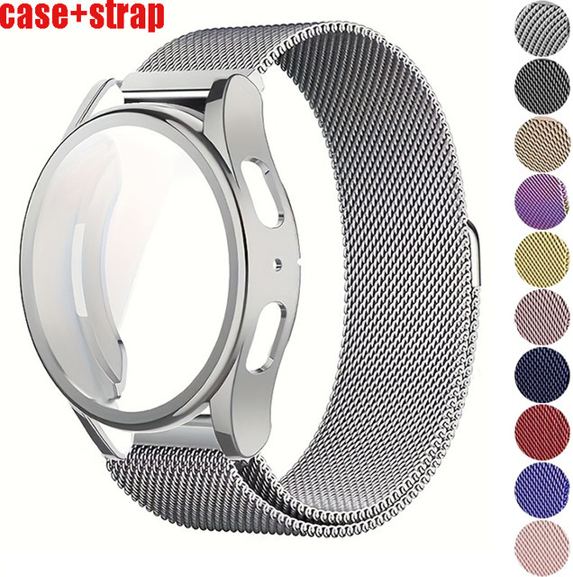 NEY Uhrenzubehör Set, Milanese-Loop-Armband, Edelstahl, Samsung Galaxy Watch 7 6 44/40 mm, Unisex - Bild 1