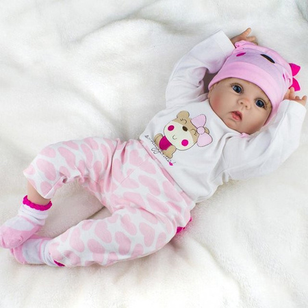 JanYi Babypuppe Mädchen schlafende wiedergeborene Baby 55 cm