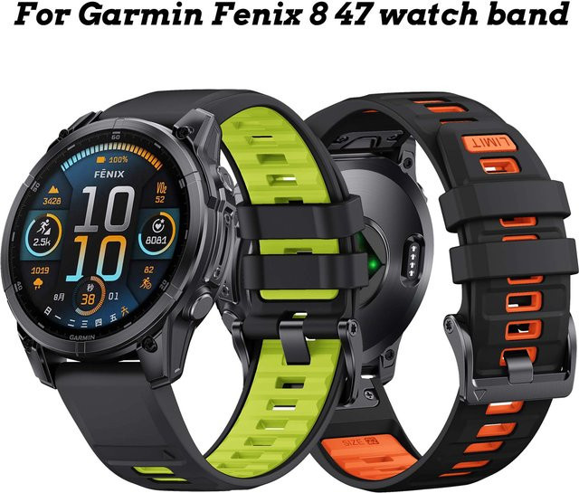 Runcool Uhrenarmband Silikon, Schwarz, Unisex - Bild 1