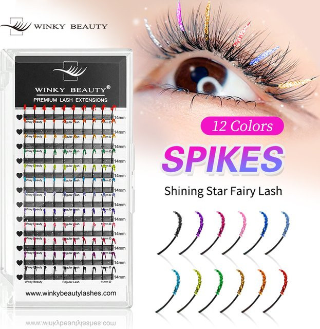 Winky Beauty Volumen-Wimpern, 12 Farben, Schimmernd, Unisex - Bild 1