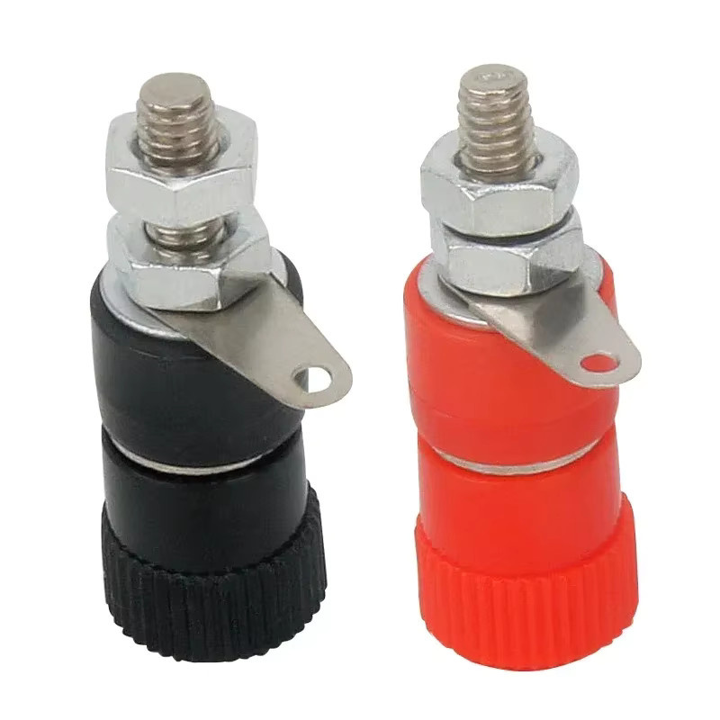 ELECAPITAL Anschlussklemmen Set mit 10 Stück 4-mm-Bananenstecker-Buchsen in Rot und Schwarz für Verstärker und Arduino - Bild 2