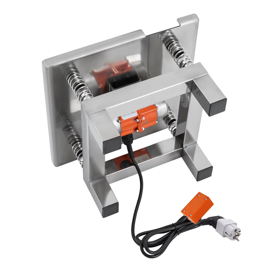 CNCEST Beton-Vibrationstisch aus Edelstahl in Silber und Grau, Schüttelvibrator mit 3000–3600 U/min, 50 W, 220 V, Breite: 35 cm, Tiefe: 35 cm - Bild 3