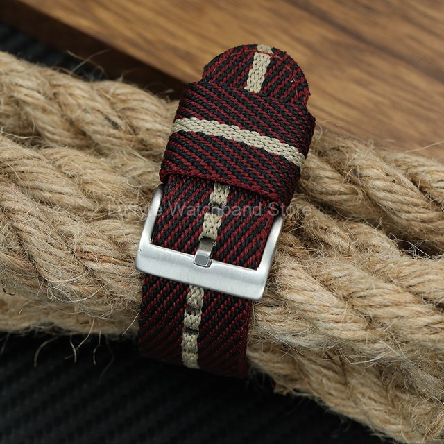 Uhrenarmband Nylon-Canvas, Edelstahl-Schnalle, Herren - Bild 1