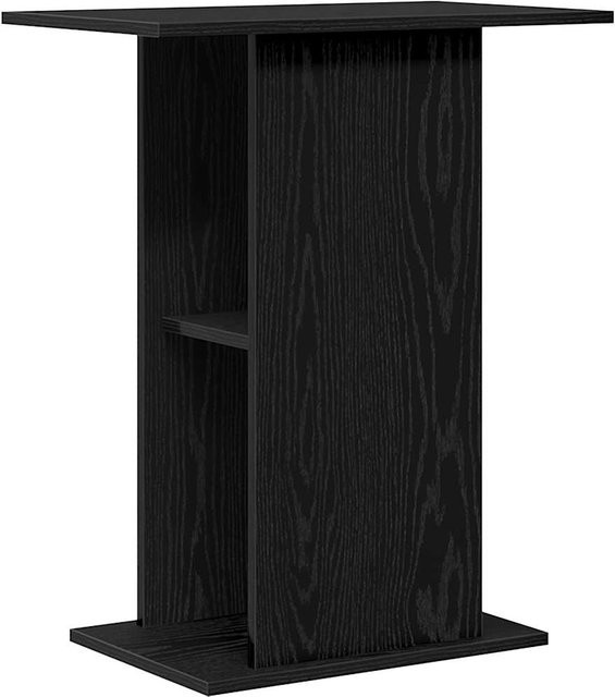 Aquariumunterschrank Yiwydaa in Schwarz mit mattem Finish, B/T/H: 60,5 x 36 x 72,5 cm - Bild 1