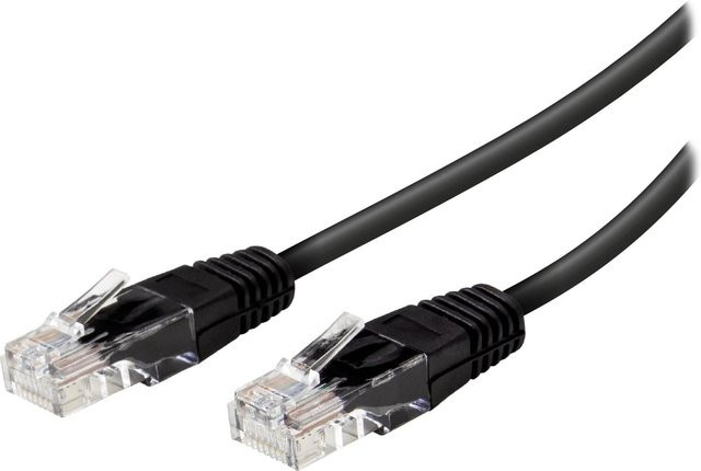 Vivanco S/FTP CAT 6a Ethernet LAN Netzwerkkabel, schwarz, Länge: 0,75 m - Bild 1