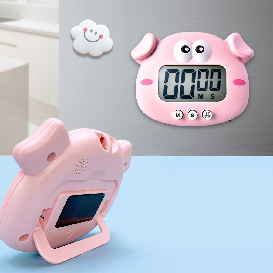 Magnetischer Digitaler Countdown-Timer OutsideWorld Tierischer Timer mit 100 Minuten Timing für Schüler und Küche in Forest Green Frog - Bild 1