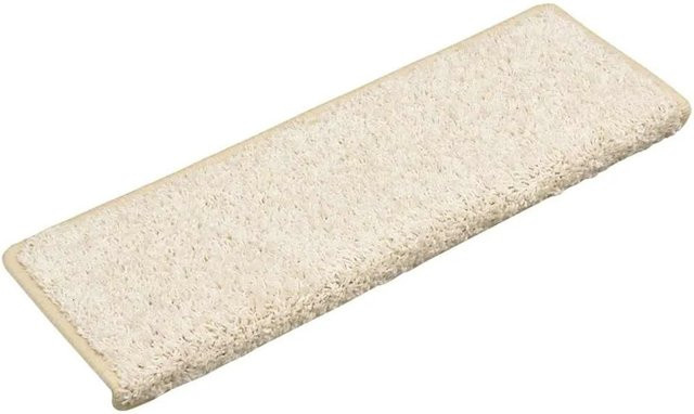 vidaXL Stufenmatten 30 Stück Weiß, selbstklebend, rutschfest und schalldämmend, B/T/H: 65 x 21 x 4 cm - Bild 1