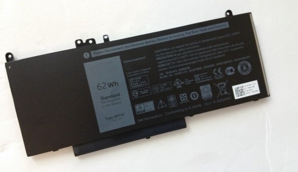 Dell Laptop-Batterie Schwarz, Lithium-Ionen, 4 Zellen, 62 Wh, für Latitude E5270 und E5470 - Bild 1