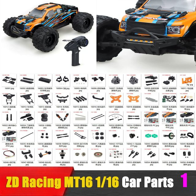 ZD Racing MT16 1/16 RC Auto Ersatzteile, Zubehör - Bild 1