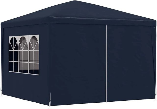 Furnicato Party Gartenzelt Blau mit Reißverschluss und Fenster, B/T: 300 x 300 cm, Höhe: 255 cm - Bild 1