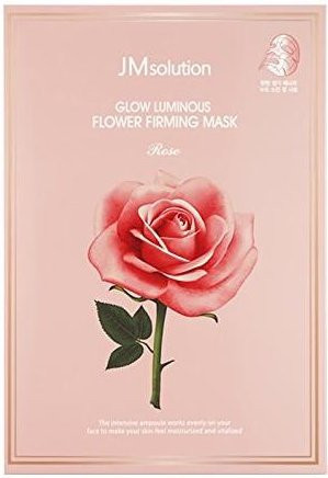 JM Solution Glow Luminous Flower Maske, 30 ml x 10 Blatt, Hyaluronsäure, Peptide - Bild 1