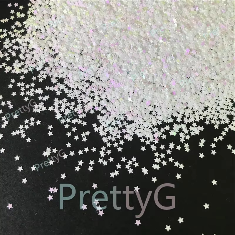 PrettyG Opal Sterne Glitzerformen, 1 mm, Holografisch, Nagelkunst Zubehör - Bild 2