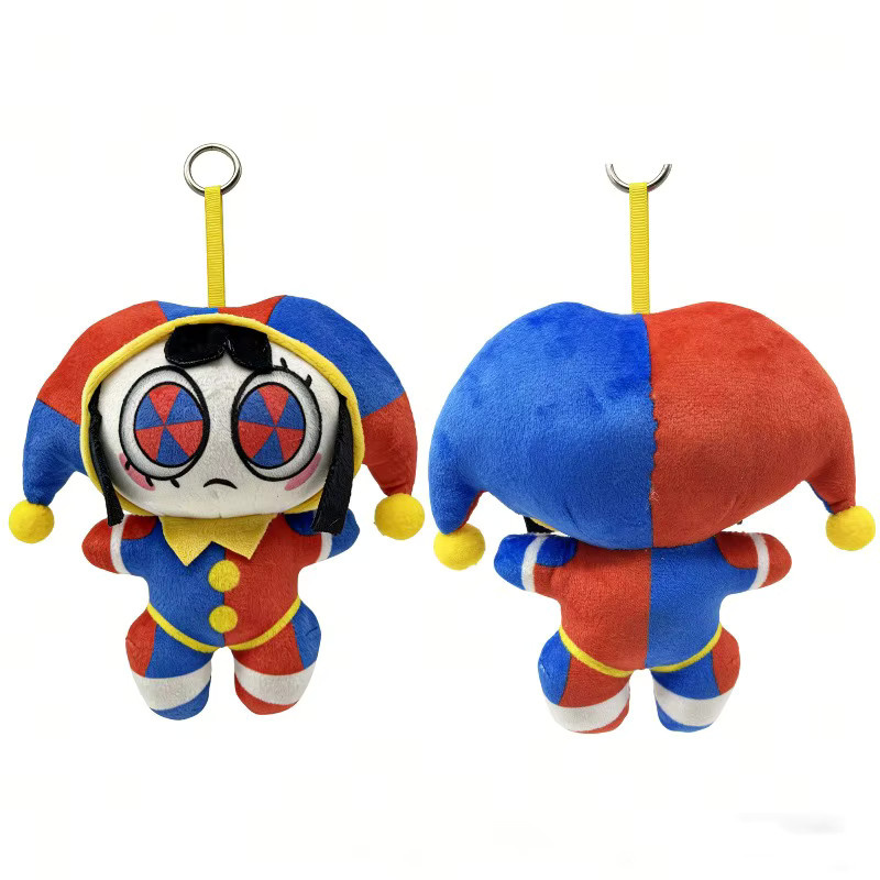 Bandai Der Erstaunliche Digitale Zirkus Pomni Plüsch-Schlüsselanhänger, Clown, Stoffpuppe - Bild 4