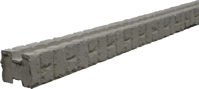 Beckers Betonzaun Zwischenpfosten Mediterran in Betongrau, H: 305 cm, B: 12 cm, T: 12 cm - Bild 1
