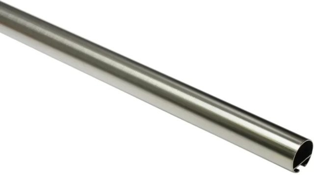 Gardinia Gardinenstange Windsor mit Innenlauf aus Edelstahl in Silber, Durchmesser: 2,5 cm, Länge: 200 cm - Bild 1