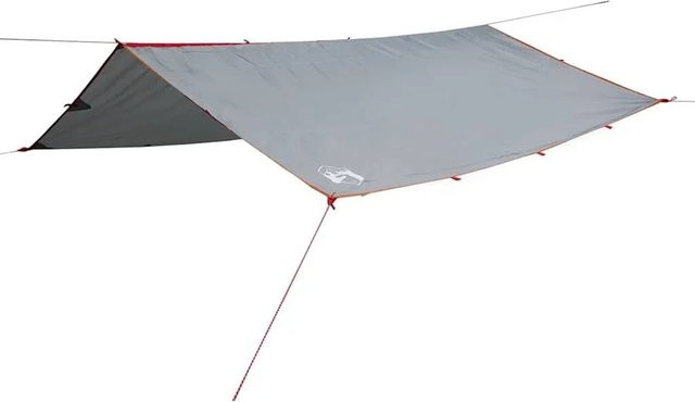 vidaXL Tarp aus Oxford-Gewebe in Grau und Orange, wasserdicht, B/T: 500 x 294 cm - Bild 1