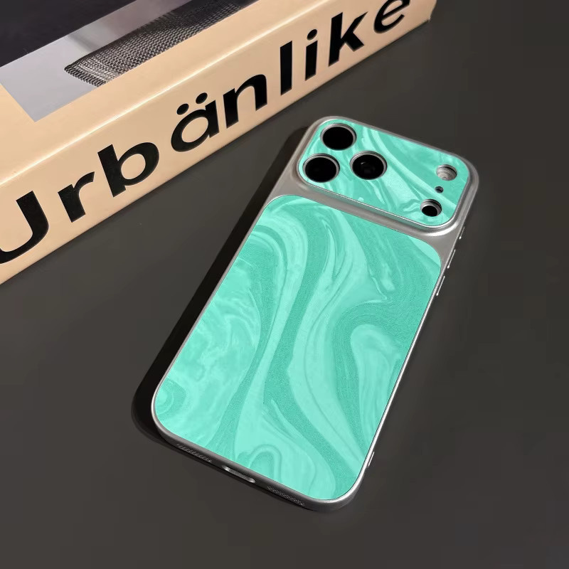 Stoßfeste Handyhülle mit Samt-Matte-Wellenstruktur und Farbverlauf in Beige für Apple iPhone 11 bis iPhone 17 Pro Max - Bild 2