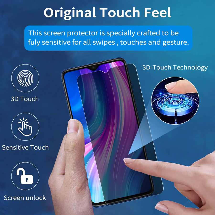 Xiaomi Anti-Spionage-Displayschutz aus gehärtetem Glas für Redmi Note 8 Pro mit Sichtschutz und Kratzschutz - Bild 3