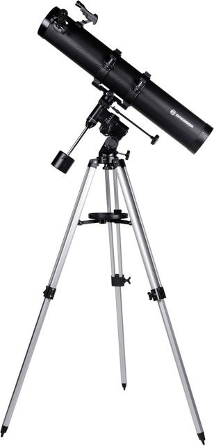 Bresser Galaxia 114/900 EQ Spiegelteleskop in Schwarz/Silber - Bild 1