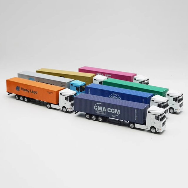 HOBBIESIR Druckguss-Transportlogistik-LKW, Legierungsautomodell, Maßstab 1:87 - Bild 1