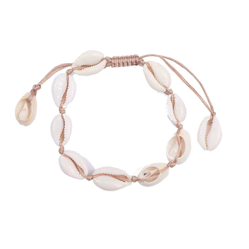 Harlermoon Armband, Kaurischnecken-Muschel, geflochtenes Seil, Damen - Bild 5