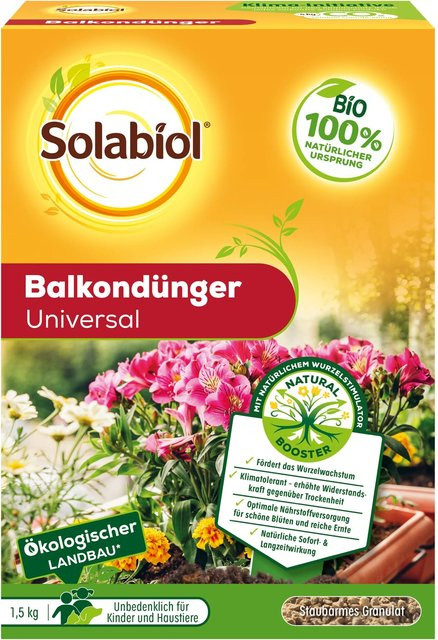 Solabiol Balkondünger für Balkon- und Kübelpflanzen, 1,5 kg Granulat - Bild 1