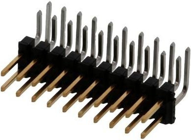 Molex Stiftleiste Standard 2 Reihen in Schwarz und Gold - Bild 1