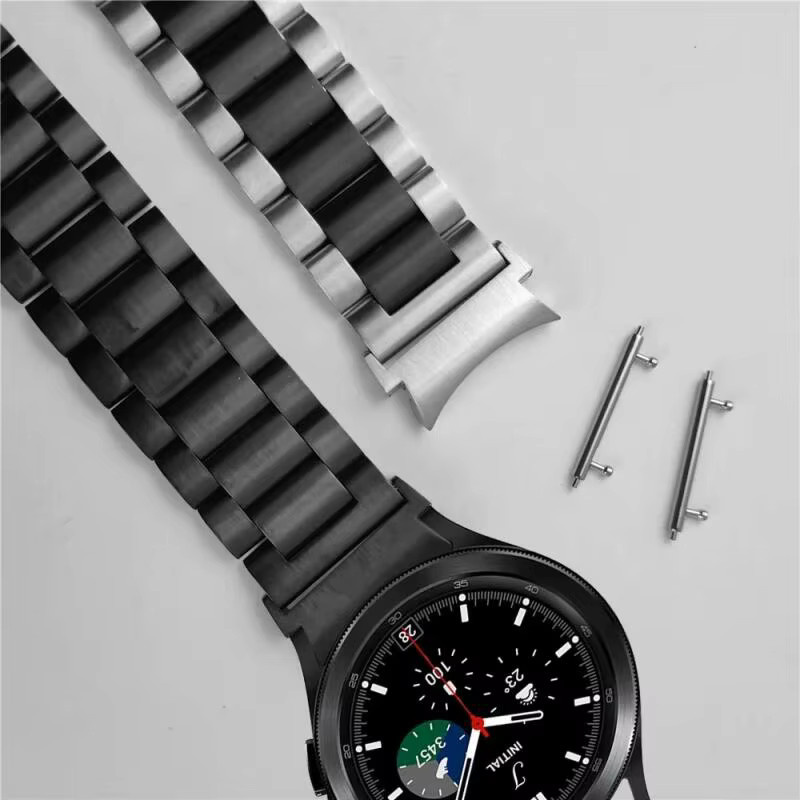 Uhrenarmband Milanaise, Edelstahl, Schwarz, Unisex - Bild 2