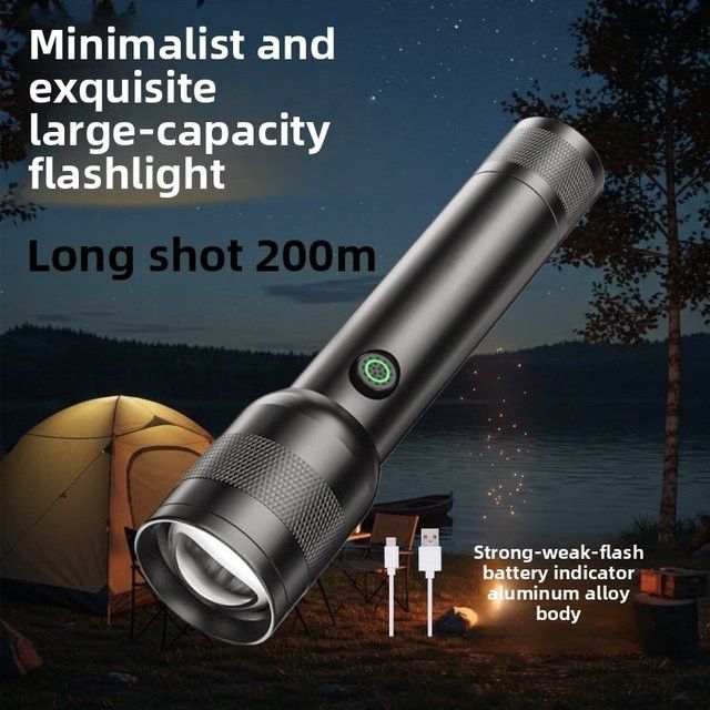 QHSPE Ultrahelle tragbare USB-Leuchte für Camping und Wandern - Bild 1