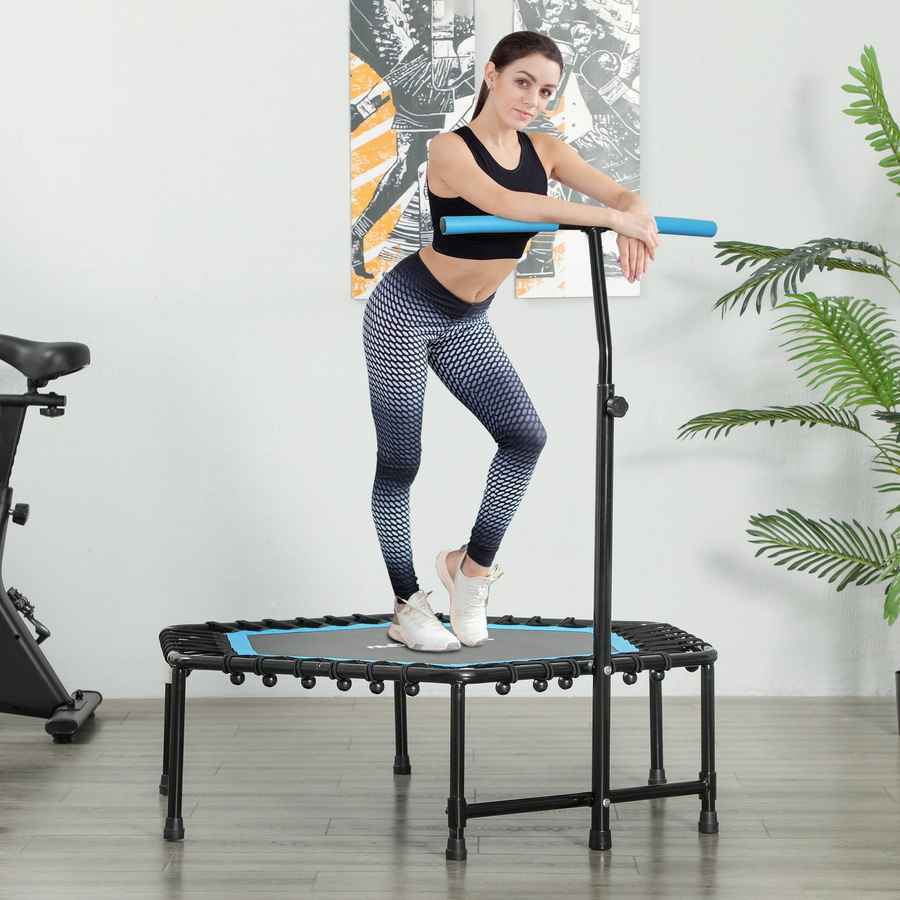 Aosom SPORTNOW Fitness-Trampolin, 114 cm, blau - Bild 2