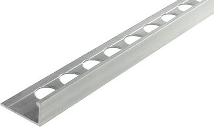 Fuchs Design Fliesenschiene aus Aluminium in Silber, Breite: 2,15 cm, Länge: 250 cm - Bild 1