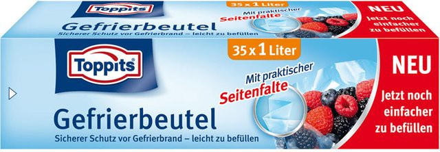 Toppits Gefrierbeutel transparent, 35 Stück, 1 Liter - Bild 1