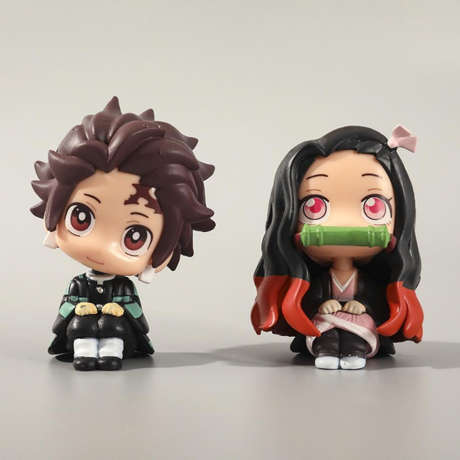 Yiran toy 1 Demon Slayer Kamado Nezuko Kamado Tanjirou Actionfigur PVC - Bild 2