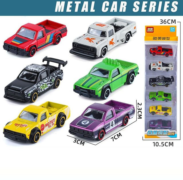 Linyi toy car Mini-Serie 1:64 gestreifte Auto-Modellspielzeuge, Geländefahrzeuge, ab 14 Jahre - Bild 1