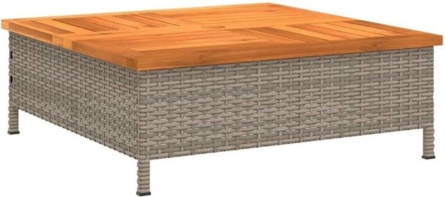 Yiwydaa Verkleidung für Sonnenschirmständer aus Akazienholz in Grau, B/T/H: 70 x 70 x 25 cm - Bild 1