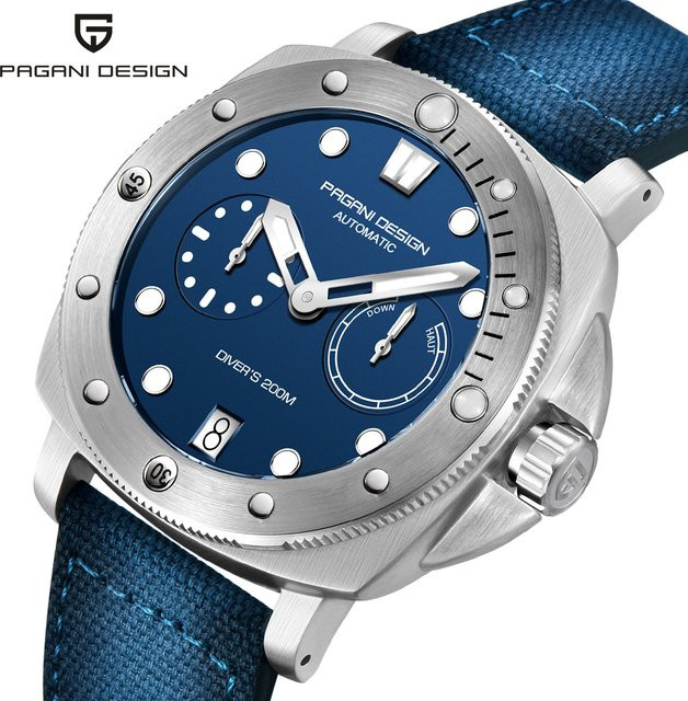 PAGANI DESIGN Automatik-Taucheruhr, Edelstahl, Saphirglas, Herren - Bild 1