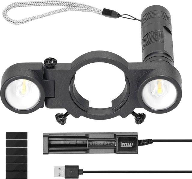TOMTOP JMS Airbrush-Beleuchtung, verstellbare Sprühmaschinenbeleuchtung mit Clip, wiederaufladbar, Weiß - Bild 1