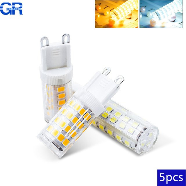GRZBI LED Birne G9 360 Grad Strahlwinkel Energiesparende Lichter für Indoor, 5er Pack - Bild 1