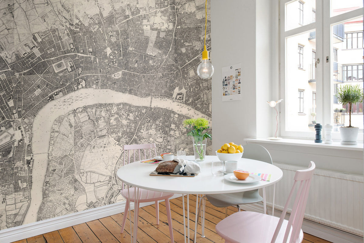 Rebel Walls Mural Urban and Rural Wandtapete mit Stadt- und Landschaftsmotiv aus Vlies - Bild 2